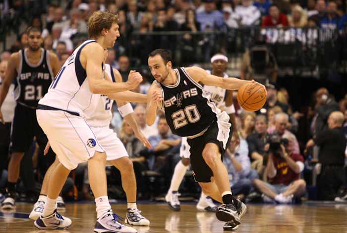 Manu Ginobili, San Antonio Spurs, Dirk Nowitzki, Dallas Mavericks